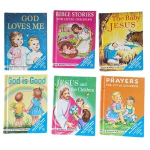 Rand McNally children’s religious books by Mary Alice jones 6 book set 1961 VGT